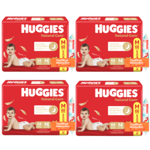 4 Natural Care M x68 + 4 Toallitas Disney x48