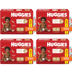 4 Natural Care G x60 + 4 Toallitas Disney x48