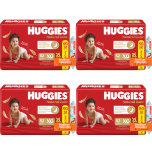 4 Natural Care XG x52+ 4 Toallitas Disney x48