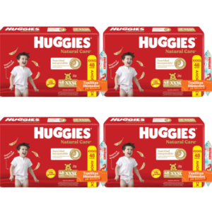 4 Natural Care XXXG x48+ 4 Toallitas Disney x48