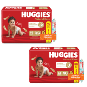 2 Natural Care XG x52+ 2 Toallitas Disney x48