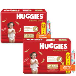 2 Natural Care XXG x50 + 2 Toallitas Disney x48