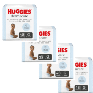 4 Huggies Dermacare Nuevo G x48