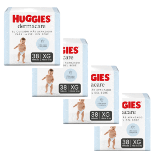4 Huggies Dermacare Nuevo XG x38