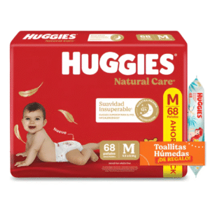 Huggies Natural Care M x68 con Toallita Disney x48