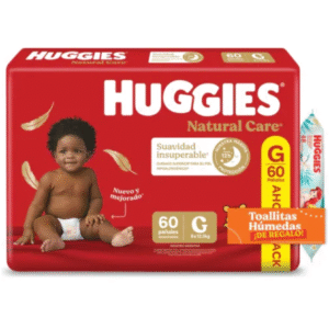 Huggies Natural Care G x60 con Toallita Disney x48