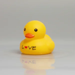 Patito Pato De Goma Amarillo Con Corazón Love Baño 2746
