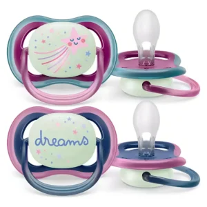 AVENT 376/14 CHUPETE ULTRA AIR Deco NIGHTIME 6-18m NENA x2