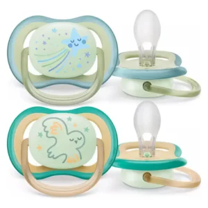 AVENT 376/18 CHUPETE ULTRA AIR Deco NIGHTIME 0-6m NENE x2