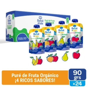Sancor Pure de Frutas organico 90 gramos x24